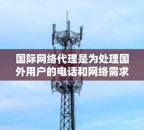 国际网络代理是为处理国外用户的电话和网络需求而设立的公司或渠道商，主要为用户提供便捷、优质的服务。以下是关于国际网络代理的详细总结