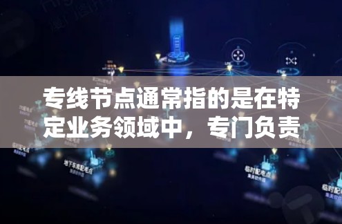 专线节点通常指的是在特定业务领域中，专门负责处理特定业务或任务的节点或位置。以下是一些可能的解释和应用场景