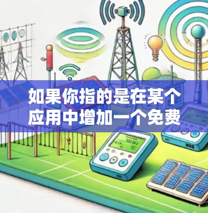 如果你指的是在某个应用中增加一个免费的加速器功能，建议你具体说明你的使用场景，以便提供更准确的建议。以下是一些可能的解决方案