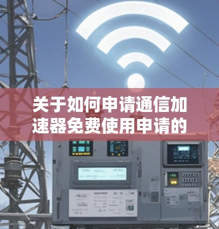 关于如何申请通信加速器免费使用申请的公告