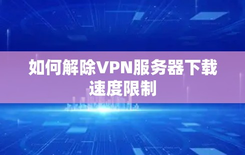 如何解除VPN服务器下载速度限制