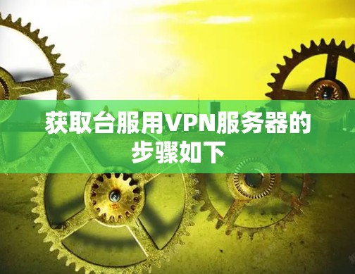 获取台服用VPN服务器的步骤如下 获取台服用VPN服务器的步骤如下