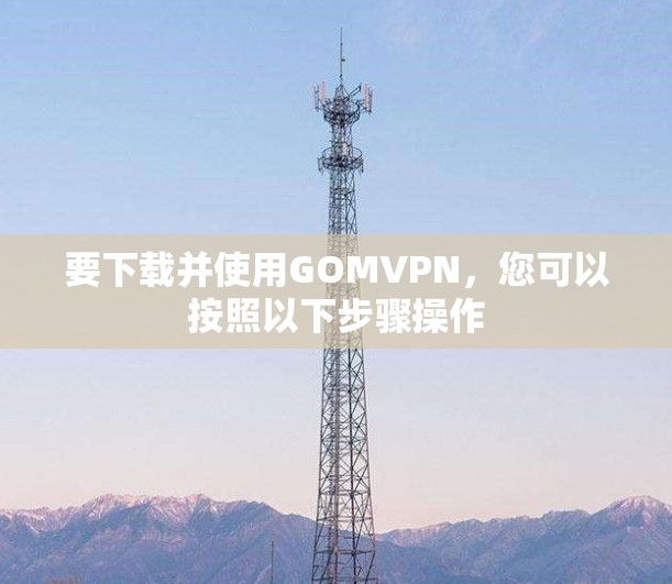 要下载并使用GOMVPN，您可以按照以下步骤操作