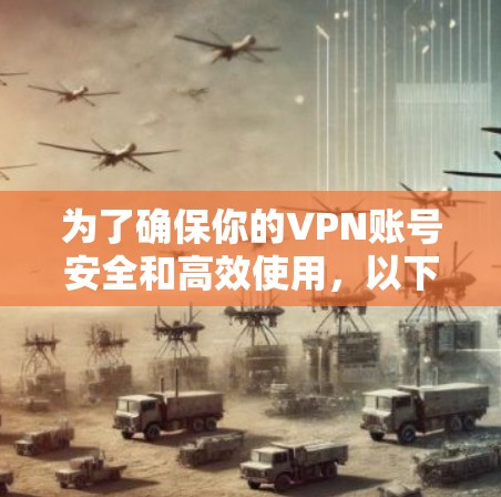 为了确保你的VPN账号安全和高效使用，以下是一些关键点