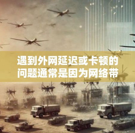 遇到外网延迟或卡顿的问题通常是因为网络带宽不足，或者某些应用对网络带宽有较高要求。以下是一些解决方案