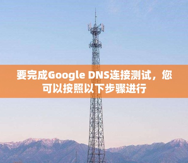 要完成Google DNS连接测试，您可以按照以下步骤进行
