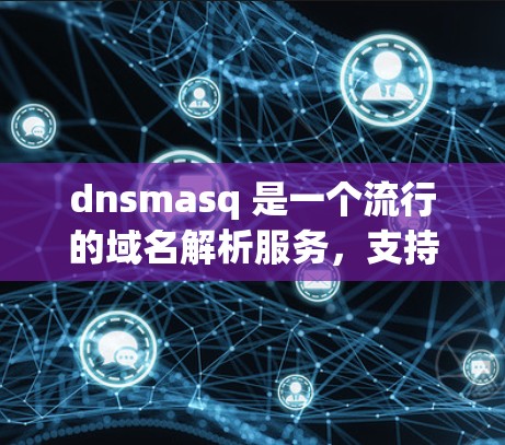 dnsmasq 是一个流行的域名解析服务，支持多语言，帮助用户自动解析域名。它可以在服务器上配置，允许用户快速、自动地解析域名，减少手动操作的错误