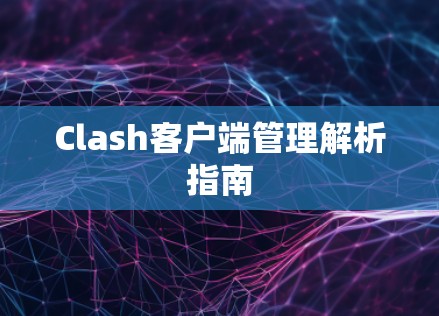 Clash客户端管理解析指南