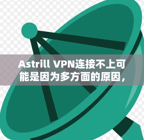 Astrill VPN连接不上可能是因为多方面的原因，包括配置问题、IP地址问题、恶意软件入侵或设备问题。以下是一些常见问题的解决方案