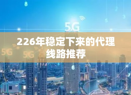 226年稳定下来的代理线路推荐