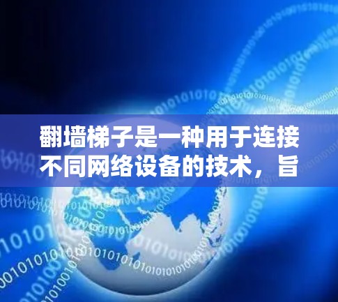 翻墙梯子是一种用于连接不同网络设备的技术，旨在简化网络管理，使旧设备继续使用新的网络环境。以下是对翻墙梯子的详细介绍