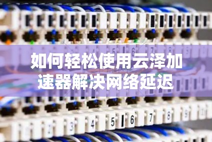 如何轻松使用云泽加速器解决网络延迟