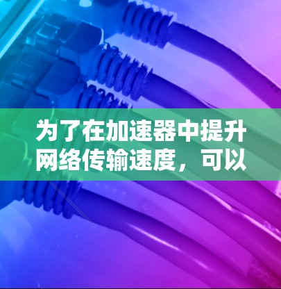 为了在加速器中提升网络传输速度，可以按照以下步骤进行优化