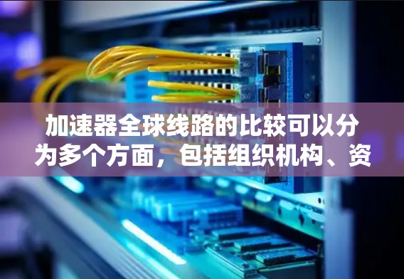 加速器全球线路的比较可以分为多个方面，包括组织机构、资源、服务范围以及目标用户。以下是对各个机构的详细比较